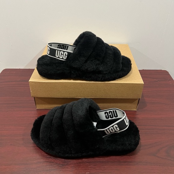 Ugg Fluff Yeah Slide, 1095119, Black - Picture 3 of 12